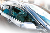 Honda CRV 2017–2022 Raamdeflectors met chroomstrip (4 stuks, HIC) foto 5
