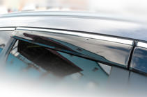 Honda CRV 2017–2022 Raamdeflectors met chroomstrip (4 stuks, HIC) foto 8