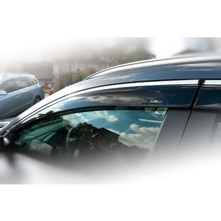 Raamdeflectors met chroomstrip (4 stuks, HIC) Honda CRV 2017–2022 foto 3