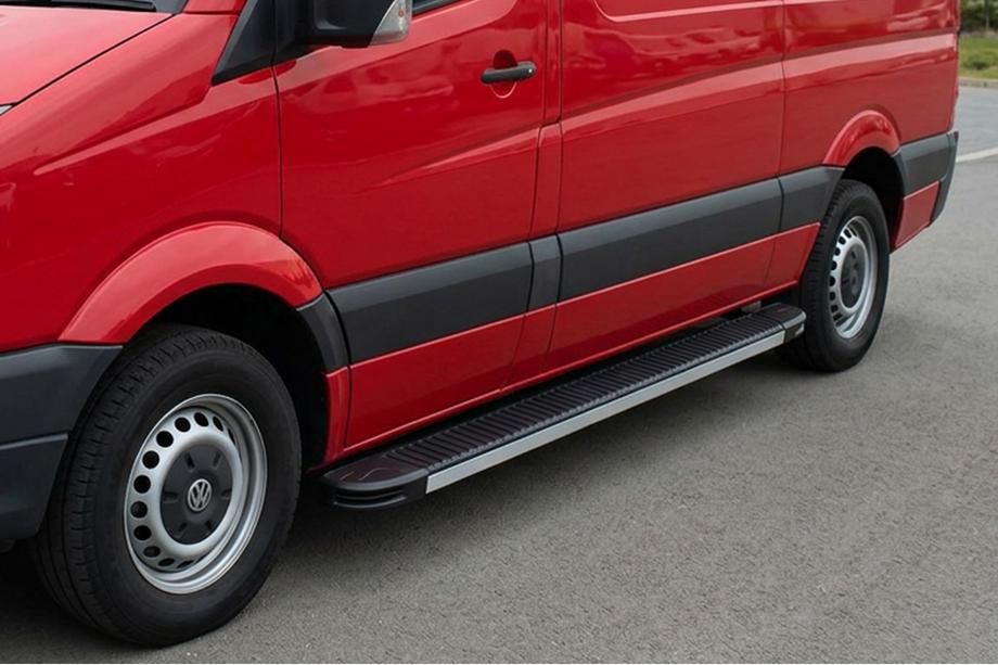 Volkswagen Crafter 2016– Side steps Maya V1 (2 stuks, aluminium) Lang/Extra lang Image