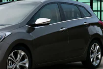 Hyundai Accent 2011–2017 Chroom spiegelkappen met uitsparing voor richtingaanwijzer (2 stuks) foto 1