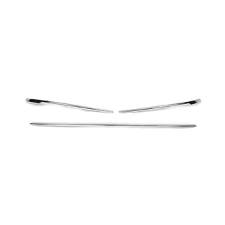 RVS beschermstrips voor voorbumper (2019+, 3-delig) Volkswagen Passat B8 2015–2023 foto 2