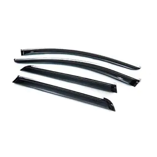 Raamdeflectors met chroomstrip (4 stuks, HIC) Volvo XC90 2002–2014 foto 4