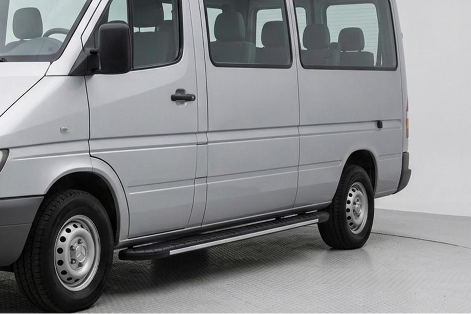 Volkswagen LT 1995–2006 Bosphorus Grey zijsteps (set van 2, aluminium) Image