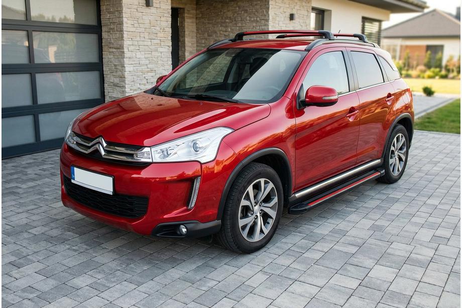Citroen C-4 Aircross 2012–2017 Side steps Maya Red (2 stuks, aluminium) Image