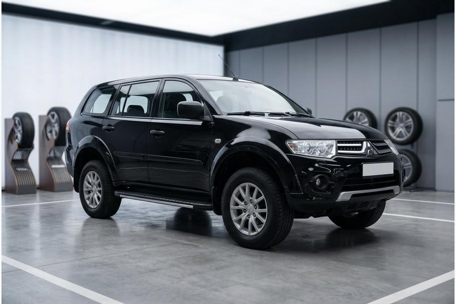 Mitsubishi Pajero Sport 2008–2015 Bosphorus Grey zijsteps (set van 2, aluminium) Image