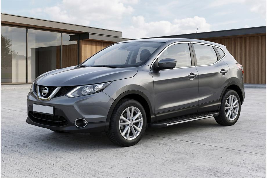 Nissan Qashqai 2014–2021 Side steps Bosphorus Grey (set van 2, aluminium) Image