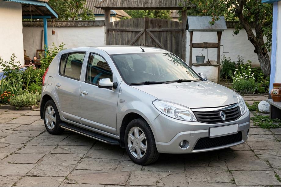 Dacia Sandero 2007–2013 Bosphorus Grey zijsteps (set van 2, aluminium) Image