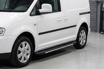 Volkswagen Caddy 2010–2015 Bosphorus Grey zijsteps (set van 2, aluminium) foto 1