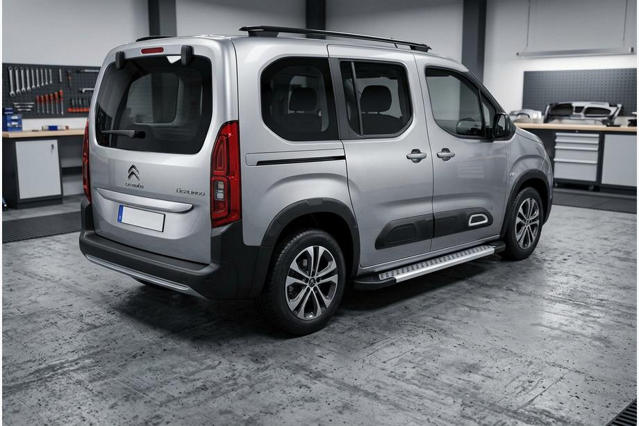 Citroen Berlingo/Multispace 2018– Side steps New Vision Grey (2 stuks, aluminium) Korte wielbasis Image