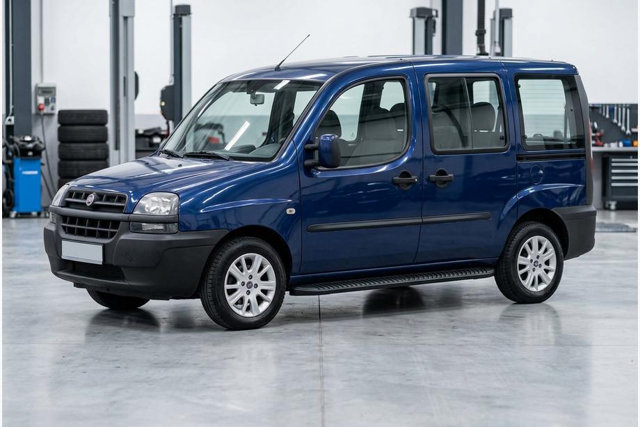 Fiat Doblo I 2001–2005 Side steps Tayga Black (2 stuks, aluminium) Image