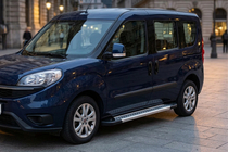 Fiat Doblo II 2010–2022 Side steps New Vision Grey (2 stuks, aluminium) foto 1