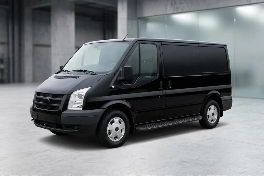 Ford Transit 2000–2014 Side steps Tayga Black (2 stuks, aluminium) Image