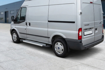 Ford Transit 2000–2014 Side steps New Vision Grey (2 stuks, aluminium) L1 (kort) foto 1