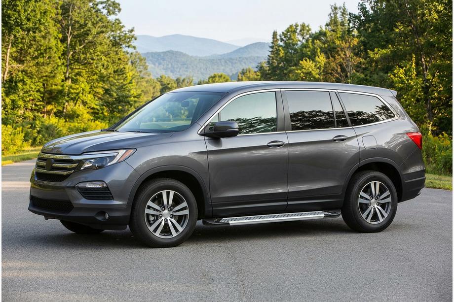 Honda Pilot 2015–2022 Side steps New Vision Grey (2 stuks, aluminium) Image