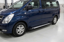 Hyundai H300, H1, Starex 2008–2020 Zijsteps Line (2 stuks, aluminium) foto 3