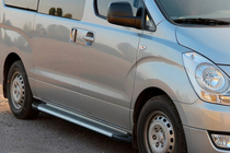 Hyundai H300, H1, Starex 2008–2020 Zijsteps Line (2 stuks, aluminium) foto 2