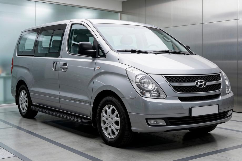 Hyundai H300, H1, Starex 2008–2020 Zijtreden Tayga Black (2 stuks, aluminium) Image