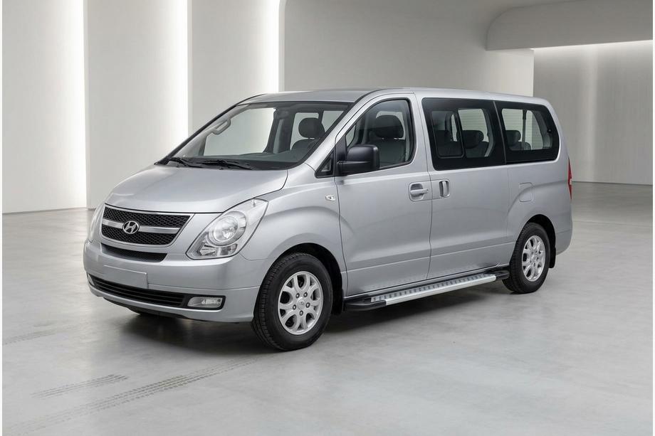 Hyundai H300, H1, Starex 2008–2020 New Vision Grey zijsteps (set van 2, aluminium) Image