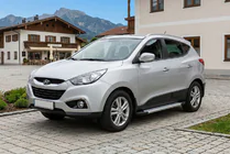 Hyundai IX-35 2010–2015 Side steps New Vision Grey (2 stuks, aluminium) foto 1