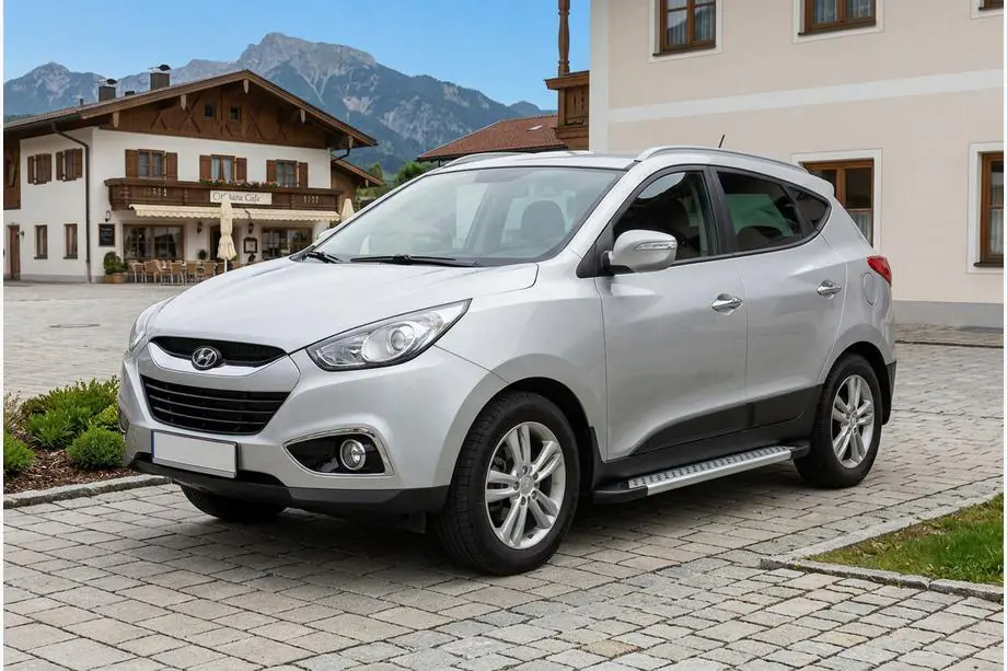 Hyundai IX-35 2010–2015 Side steps New Vision Grey (2 stuks, aluminium) Image