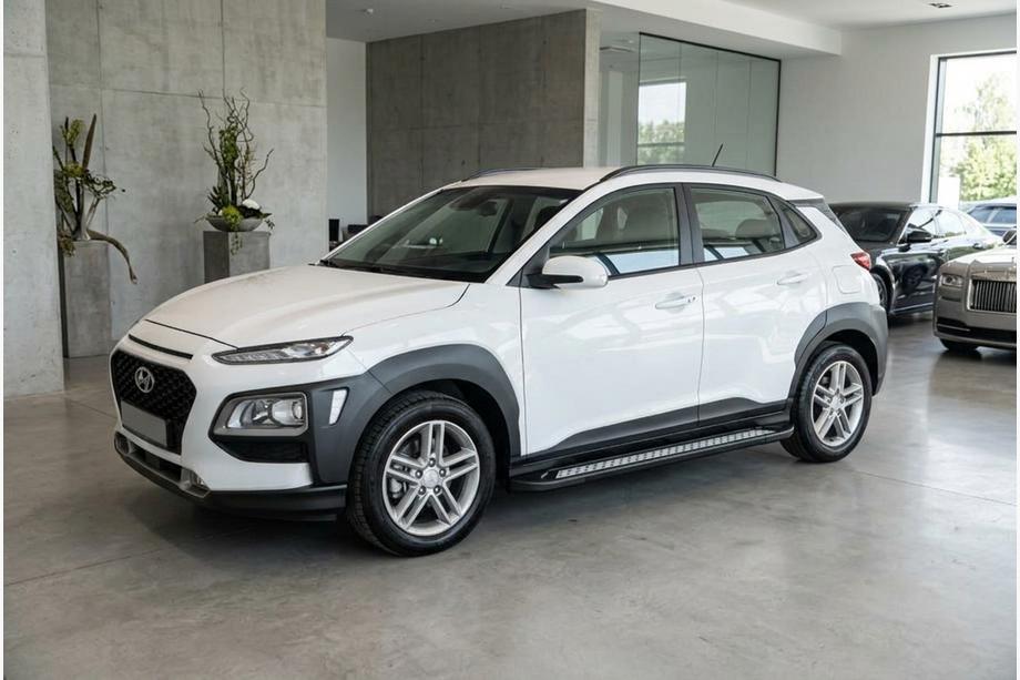 Hyundai Kona 2017–2023 Side steps New Vision Black (2 stuks, aluminium) Image
