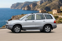 Hyundai Santa Fe 1 2000–2006 Side steps New Vision Grey (2 stuks, aluminium) foto 1
