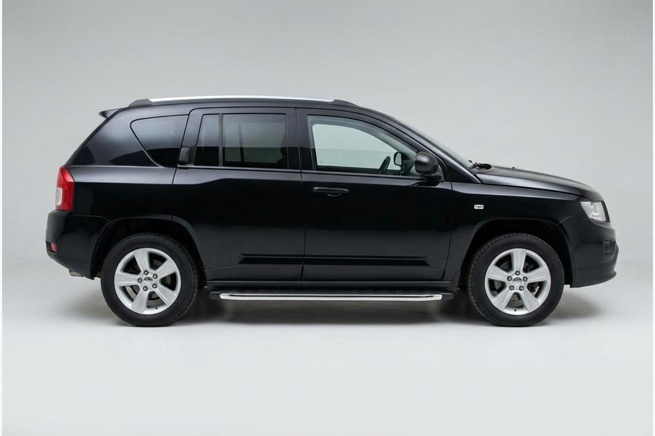 Jeep Compass 2006–2016 BlackLine zijsteps (2 stuks, aluminium) Image
