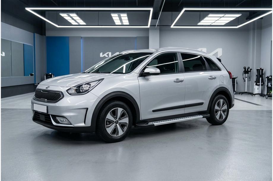 Kia Niro 2016–2021 Side steps New Vision Grey (2 stuks, aluminium) Image