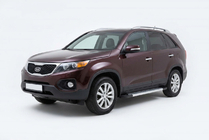 Kia Sorento II XM 2009–2014 Side steps New Vision Grey (2 stuks, aluminium) 2010-2013 foto 1
