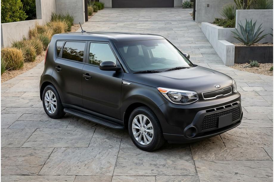 Kia Soul II 2013–2018 Side steps Tayga Black (2 stuks, aluminium) Image