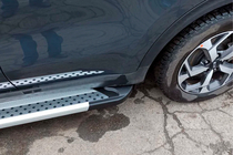 Kia Sportage 2015–2021 Side steps New Vision Grey (2 stuks, aluminium) foto 3