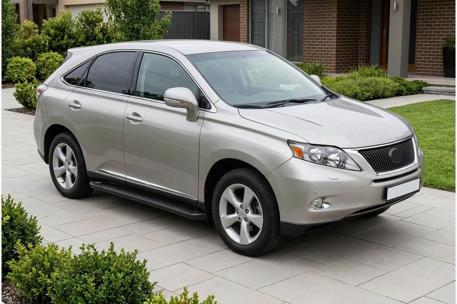 Lexus RX 2009–2015 Allmond Black side steps (2 stuks, aluminium) Image
