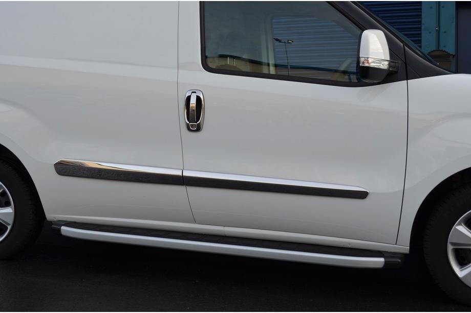 Fiat Fiorino/Qubo 2008–2024 Chroom deurhendel- en omlijstingset (RVS, 8-delig) Foto 2