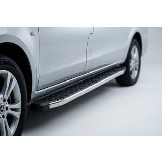 BlackLine side steps (set van 2, aluminium) Mercedes Vito W639 2004–2014 foto 1