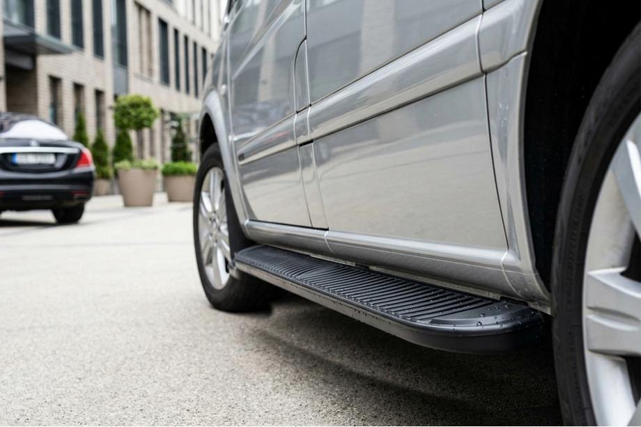 Mercedes Vito W639 2004–2014 Zijtreden Tayga Black (2 stuks, aluminium) Kort (short) en Middellang (long) Image