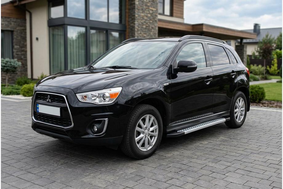 Mitsubishi ASX 2010–2023 Side steps New Vision Grey (2 stuks, aluminium) Image