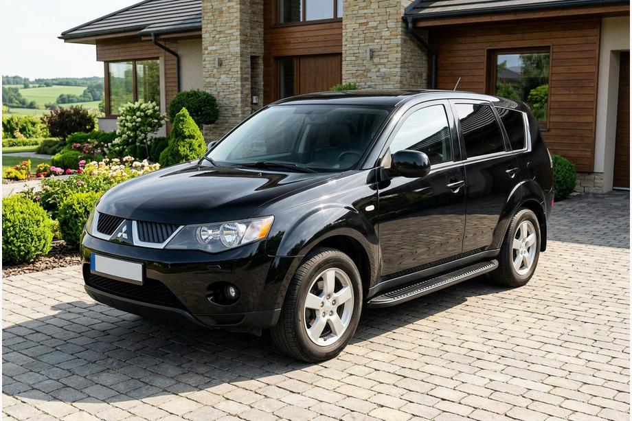 Mitsubishi Outlander 2006–2012 Side steps Tayga Black (2 stuks, aluminium) Foto 1