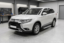 Mitsubishi Outlander 2012–2021 Side steps New Vision Grey (2 stuks, aluminium) foto 1