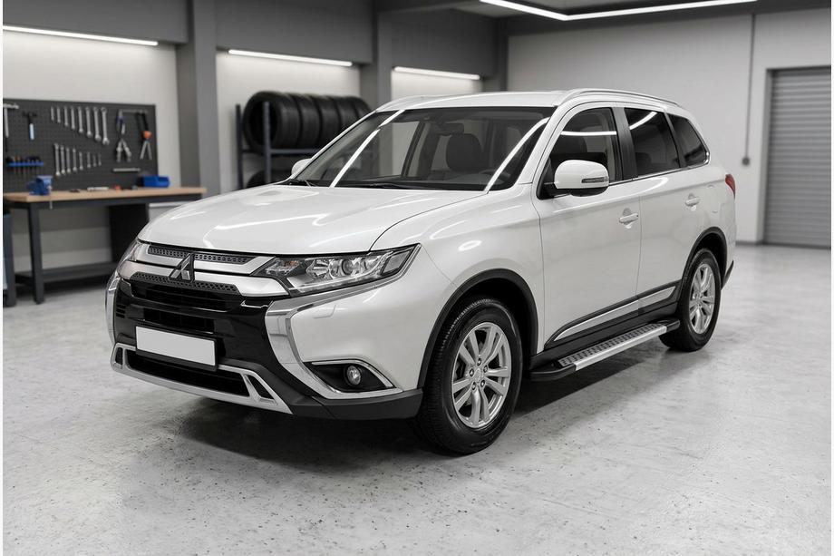 Mitsubishi Outlander 2012–2021 Side steps New Vision Grey (2 stuks, aluminium) Image