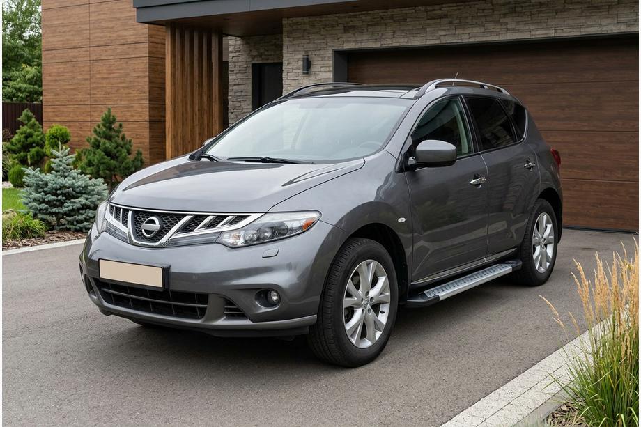 Nissan Murano 2008–2014 New Vision Grey zijsteps (set van 2, aluminium) Image