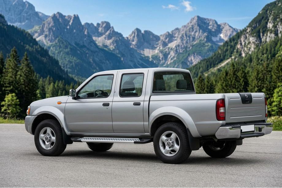 Nissan NP300 1999–2015 Side steps New Vision Grey (2 stuks, aluminium) Image