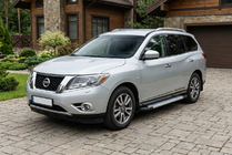 Nissan Pathfinder R52 2012–2021 Side steps New Vision Grey (2 stuks, aluminium) foto 1
