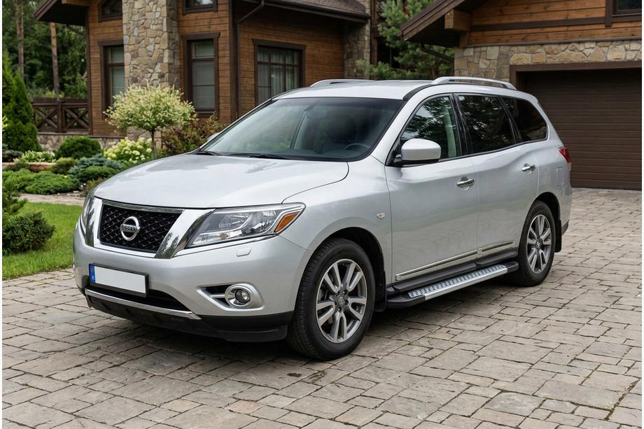 Nissan Pathfinder R52 2012–2021 Side steps New Vision Grey (2 stuks, aluminium) Image
