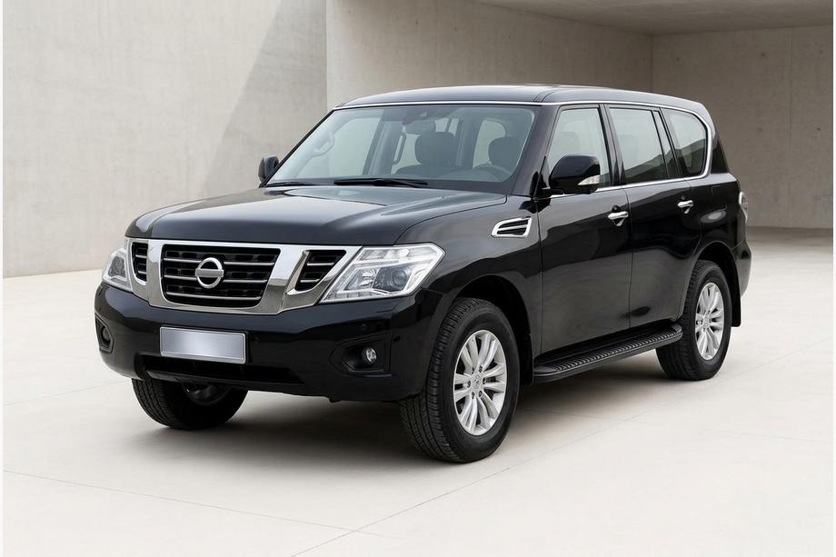 Nissan Patrol Y62 2010–2024 Side steps Tayga Black (2 stuks, aluminium) Image