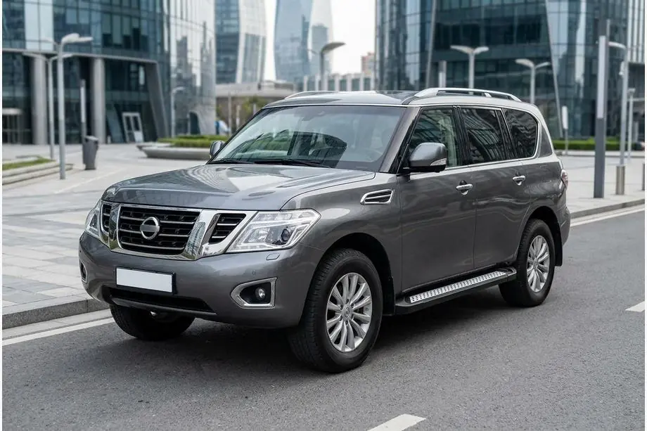 Nissan Patrol Y62 2010–2024 Side steps New Vision Black (2 stuks, aluminium) Image