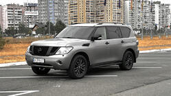 Nissan Patrol Y62 2010–2024 Side steps New Vision Grey (2 stuks, aluminium) foto 9