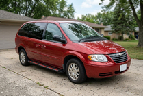 Chrysler Voyager 2001–2007 Side steps Maya Red (2 stuks, aluminium) foto 1