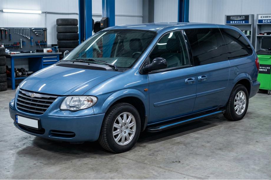 Chrysler Voyager 2001–2007 Maya Blue sidesteps (2 stuks, aluminium) Image