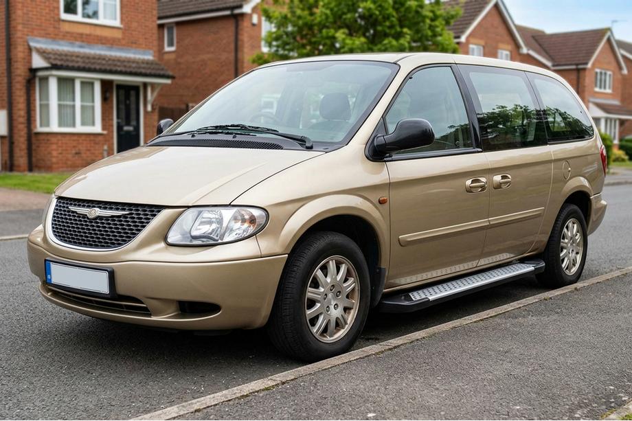 Chrysler Voyager 2001–2007 Side steps Allmond Grey (2 stuks, aluminium) Image